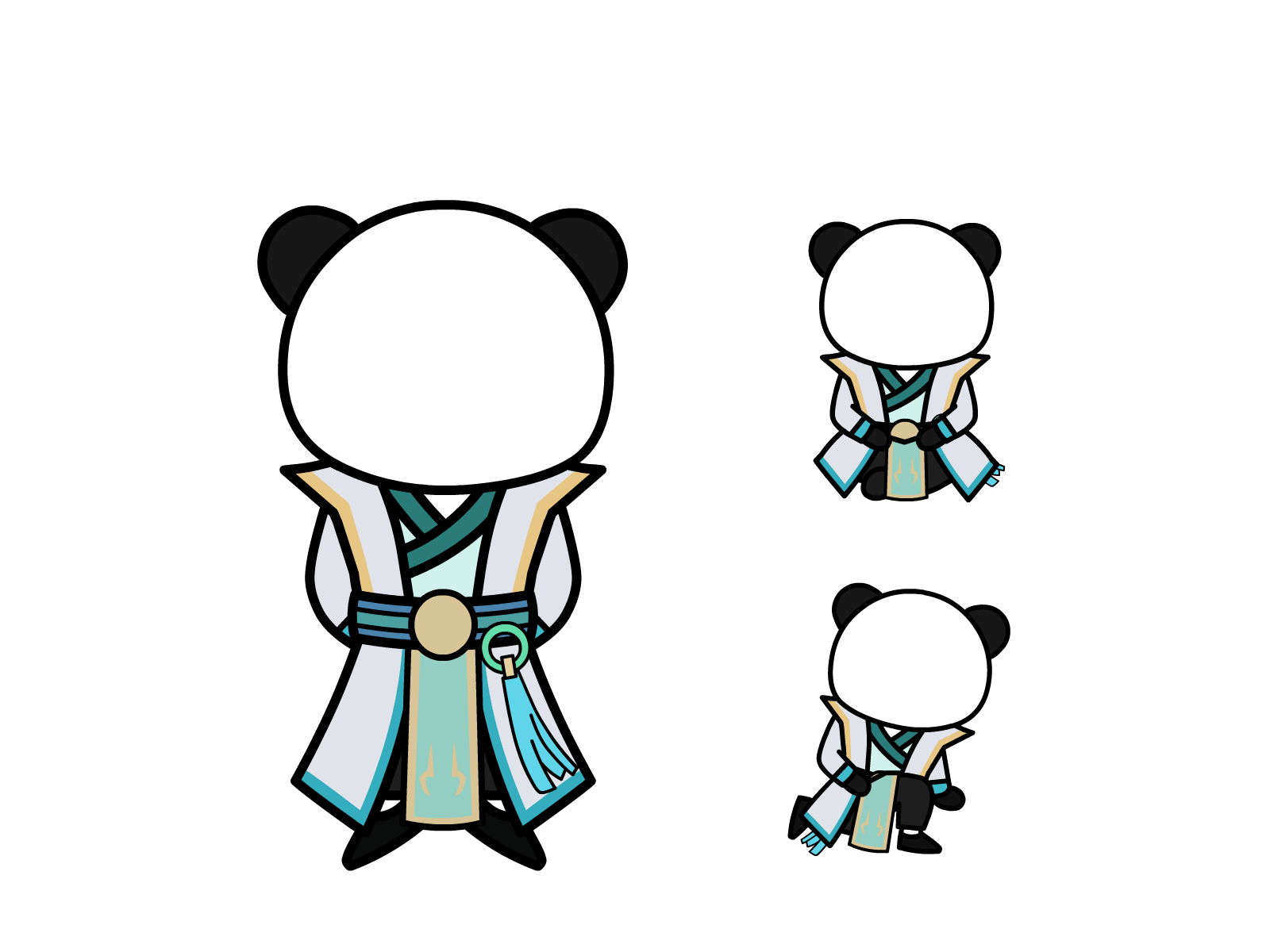 人物图-玄幻修仙-多动作-男2