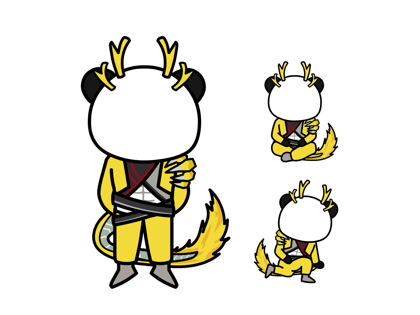 人物图-玄幻修仙-多动作-男3